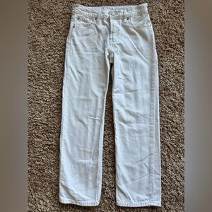GAP girl jeans, white/cream, size 8